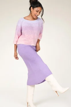 Fashion American Vintage Wol Mix Skirt Ty | Purple... | | Little Soho