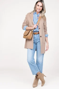 Online STUDIO AR Wool Mix Blazer Jacket Moya | Camel... | | Little Soho