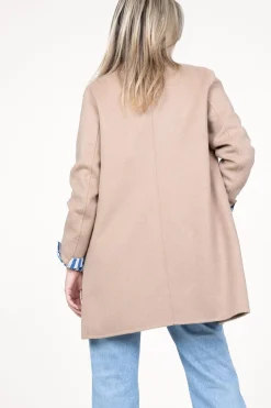 Online STUDIO AR Wool Mix Blazer Jacket Moya | Camel... | | Little Soho